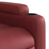 Fauteuil de massage inclinable Rouge bordeaux Similicuir