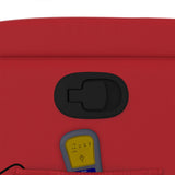 Fauteuil de massage inclinable rouge similicuir