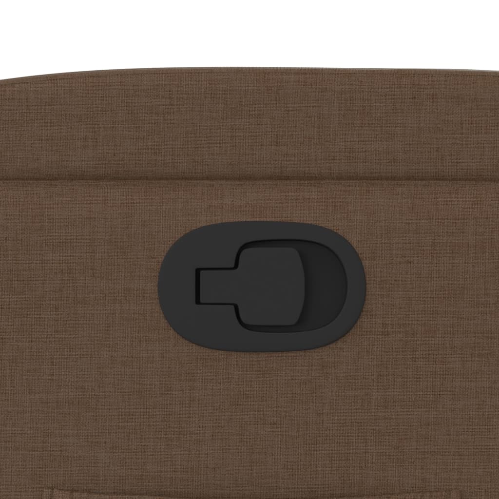 Fauteuil inclinable Marron Tissu