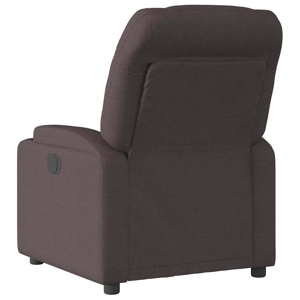 Fauteuil inclinable Marron foncé Tissu