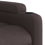 Fauteuil inclinable Marron foncé Tissu