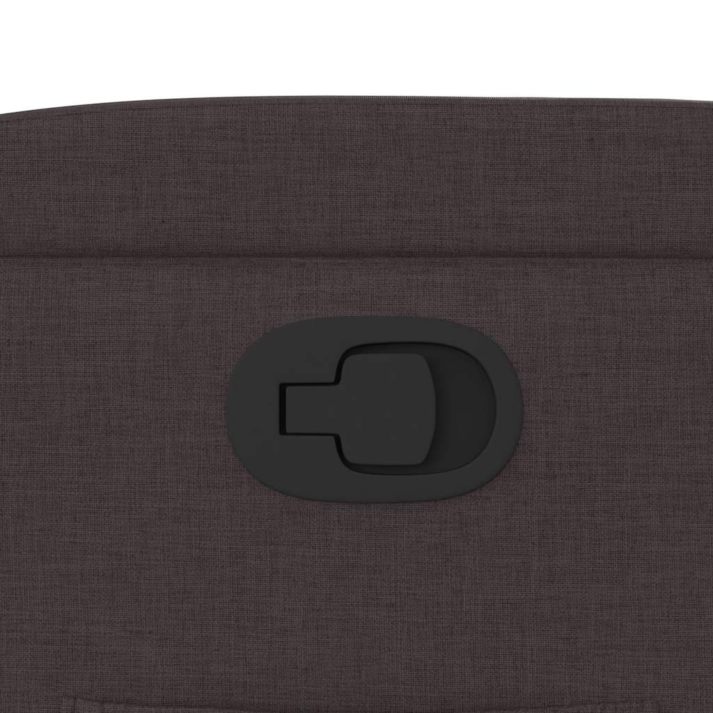 Fauteuil inclinable Marron foncé Tissu