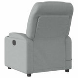 Fauteuil de massage inclinable Gris clair Tissu
