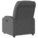 Fauteuil de massage inclinable Gris foncé Tissu