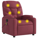 Fauteuil de massage inclinable Rouge bordeaux Tissu