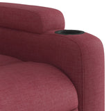 Fauteuil de massage inclinable Rouge bordeaux Tissu