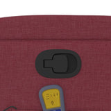 Fauteuil de massage inclinable Rouge bordeaux Tissu