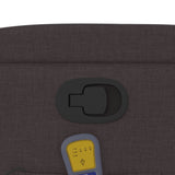 Fauteuil de massage inclinable Marron foncé Tissu