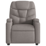 Fauteuil de massage inclinable Taupe Tissu