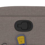 Fauteuil de massage inclinable Taupe Tissu