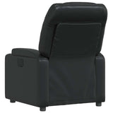 Fauteuil inclinable en similicuir noir