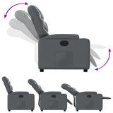 Fauteuil inclinable Gris Similicuir