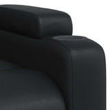 Fauteuil de massage inclinable Noir Similicuir