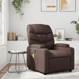 Fauteuil de massage inclinable Marron Similicuir