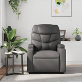 Fauteuil de massage inclinable Gris Similicuir