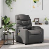 Fauteuil de massage inclinable Gris Similicuir