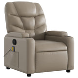 Fauteuil de massage inclinable Cappuccino Similicuir