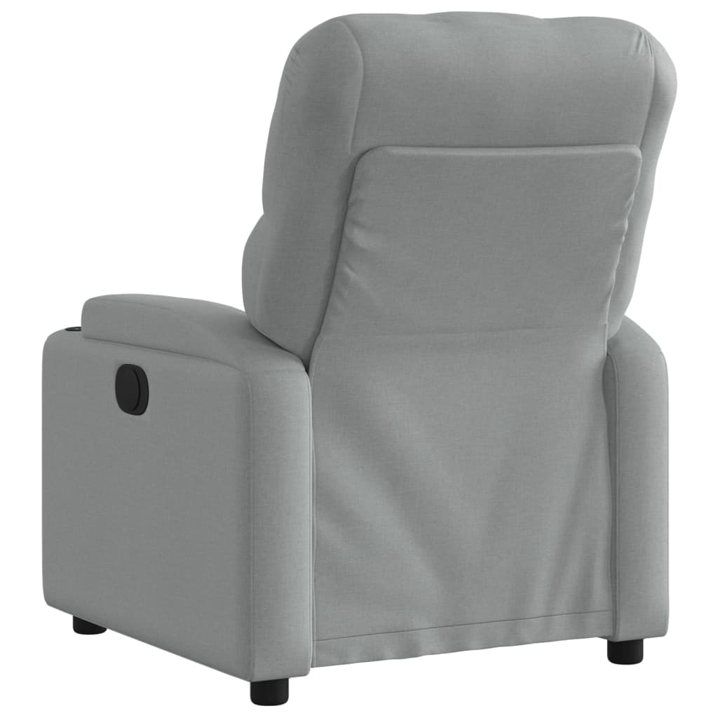 Fauteuil inclinable Gris clair Tissu