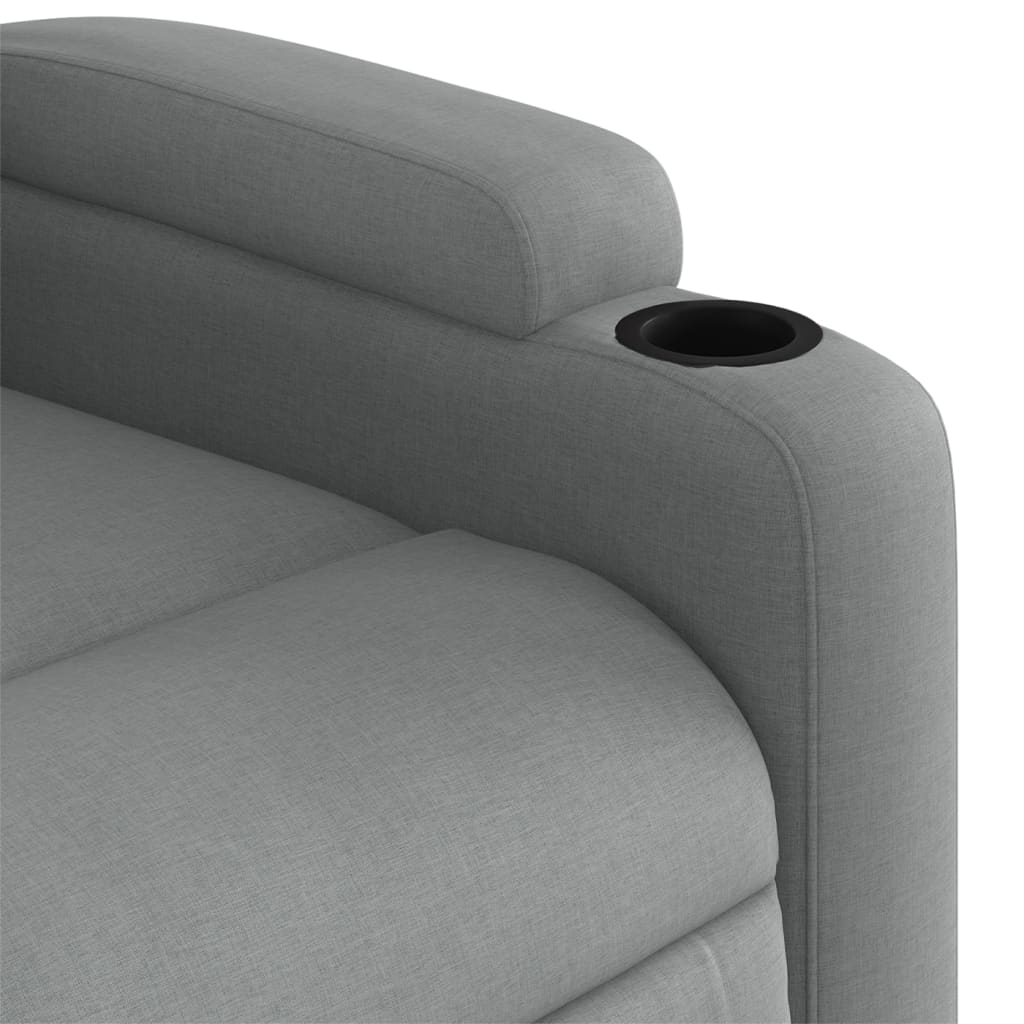 Fauteuil inclinable Gris clair Tissu
