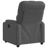 Fauteuil inclinable en tissu gris foncé