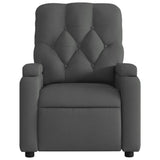 Fauteuil inclinable en tissu gris foncé