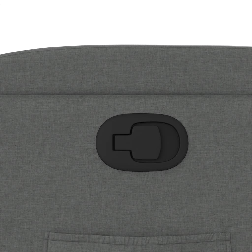 Fauteuil inclinable en tissu gris foncé