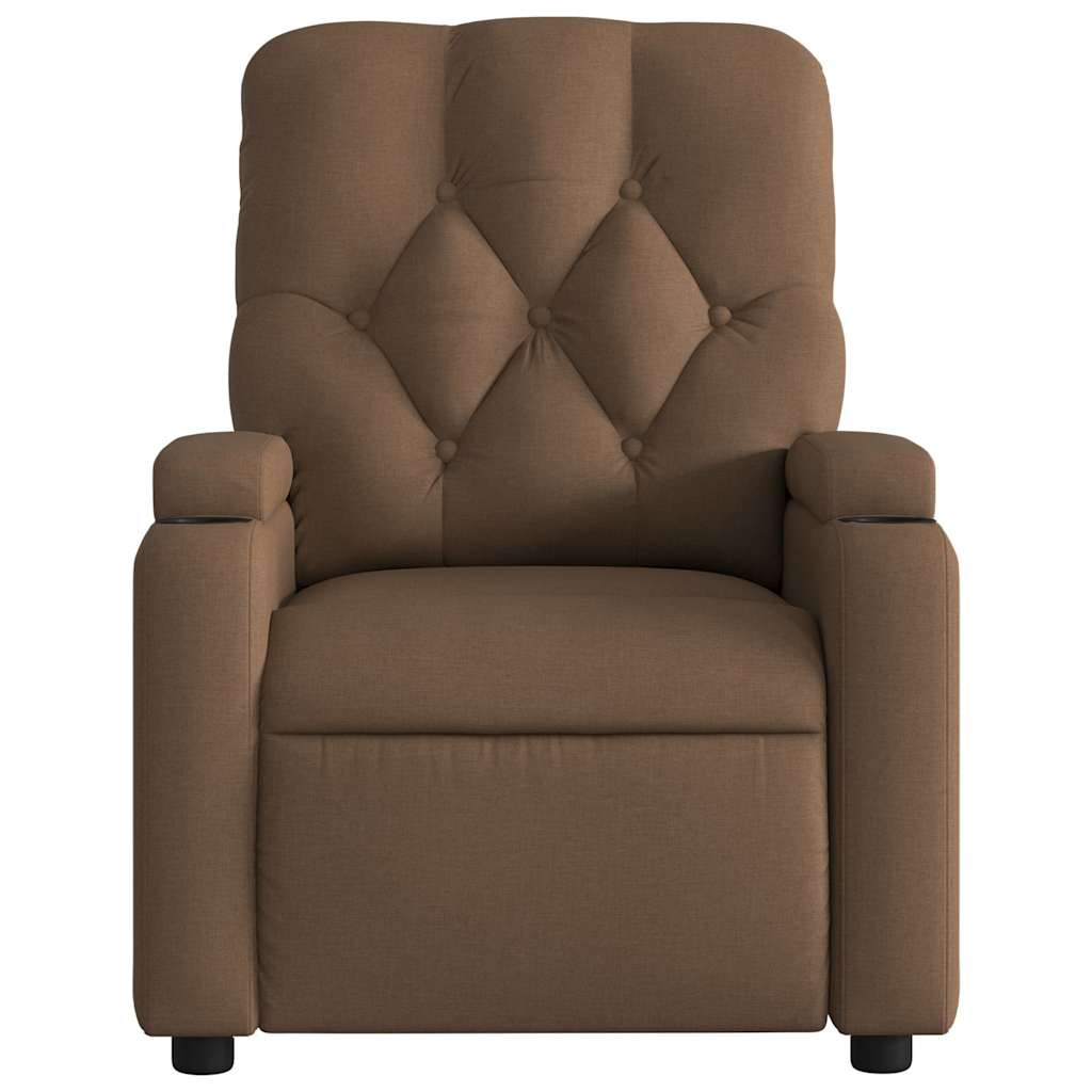 Fauteuil inclinable Marron Tissu