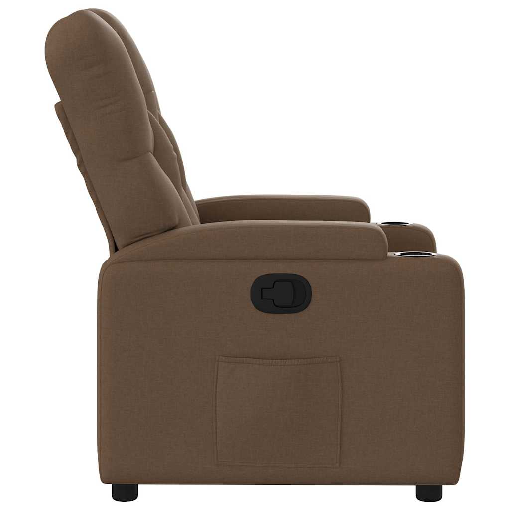 Fauteuil inclinable Marron Tissu