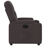 Fauteuil inclinable Marron foncé Tissu