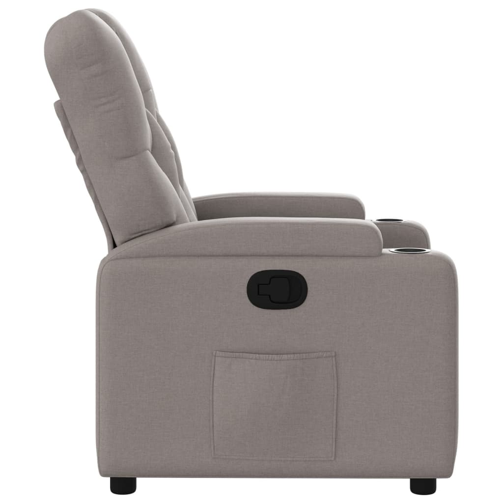 Fauteuil inclinable Taupe Tissu