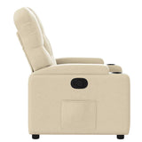 Fauteuil inclinable Crème Tissu