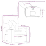 Fauteuil inclinable Crème Tissu