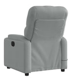 Fauteuil de massage inclinable Gris clair Tissu