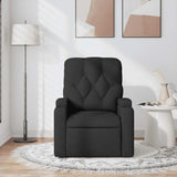 Fauteuil de massage inclinable Noir Tissu