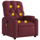 Fauteuil de massage inclinable Rouge bordeaux Tissu