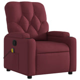 Fauteuil de massage inclinable Rouge bordeaux Tissu