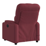 Fauteuil de massage inclinable Rouge bordeaux Tissu