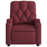 Fauteuil de massage inclinable Rouge bordeaux Tissu