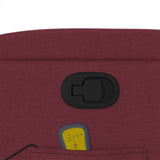 Fauteuil de massage inclinable Rouge bordeaux Tissu