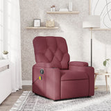 Fauteuil de massage inclinable Rouge bordeaux Tissu