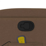 Fauteuil de massage inclinable Marron Tissu