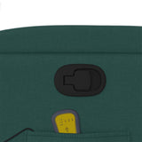 Fauteuil de massage inclinable Vert foncé Tissu