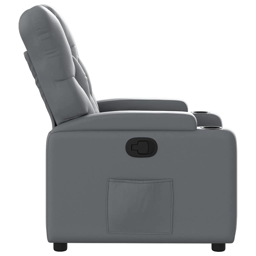 Fauteuil inclinable Gris Similicuir
