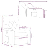 Fauteuil inclinable Gris Similicuir