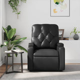 Fauteuil de massage inclinable Noir Similicuir
