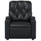 Fauteuil de massage inclinable Noir Similicuir