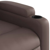 Fauteuil de massage inclinable Marron Similicuir