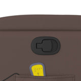 Fauteuil de massage inclinable Marron Similicuir