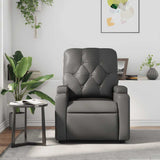 Fauteuil de massage inclinable Gris Similicuir