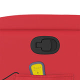 Fauteuil de massage inclinable rouge similicuir